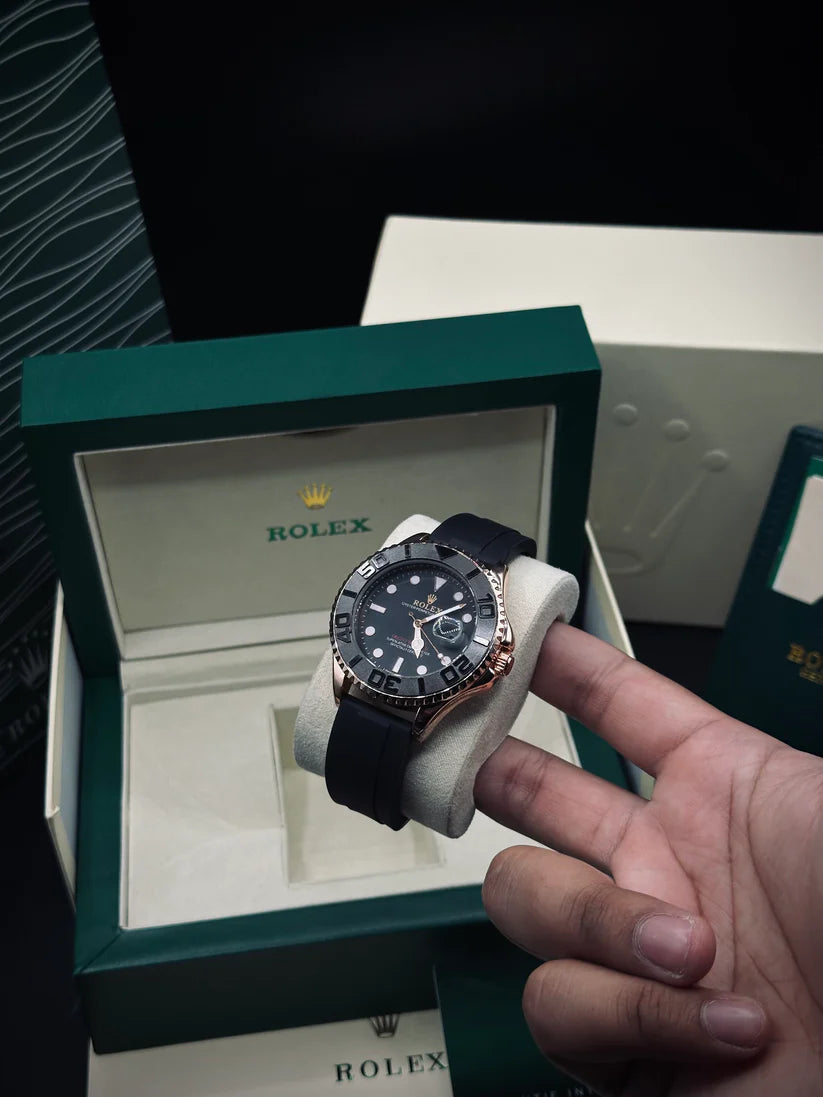 Rolex Yatch Master (silicone straps) Golden