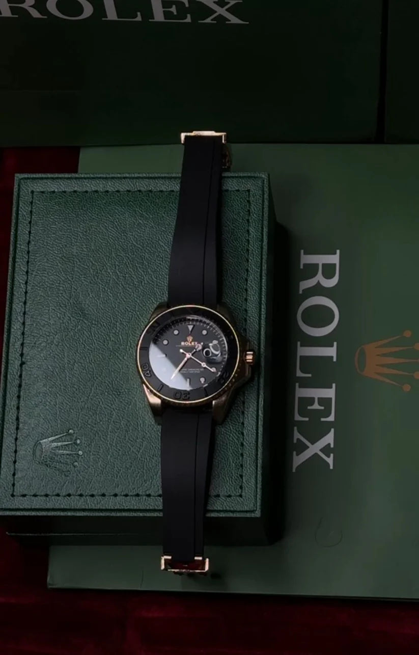 Rolex Yatch Master (silicone straps) Golden