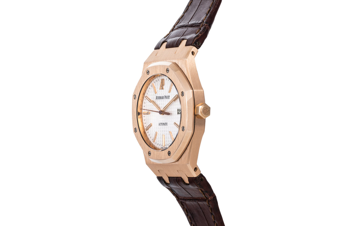 AP Royal Oak Semi Auto Brown white Dial