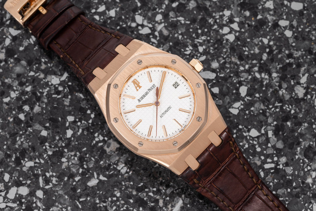 AP Royal Oak Semi Auto Brown white Dial