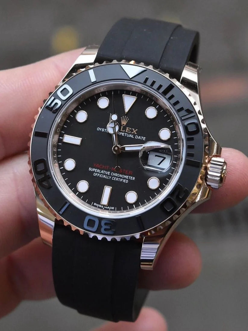 Rolex Yatch Master (silicone straps) Silver