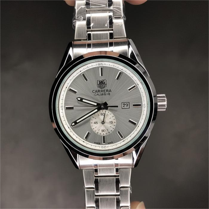 Carrera Calibre5 Automatic Silver White Dial