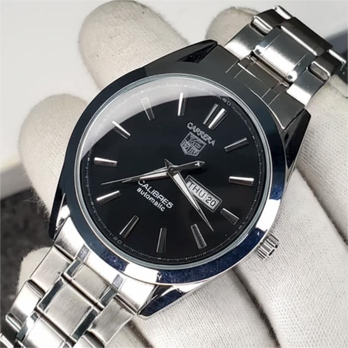 Carrera Calibre5 Automatic Silver Black Dial