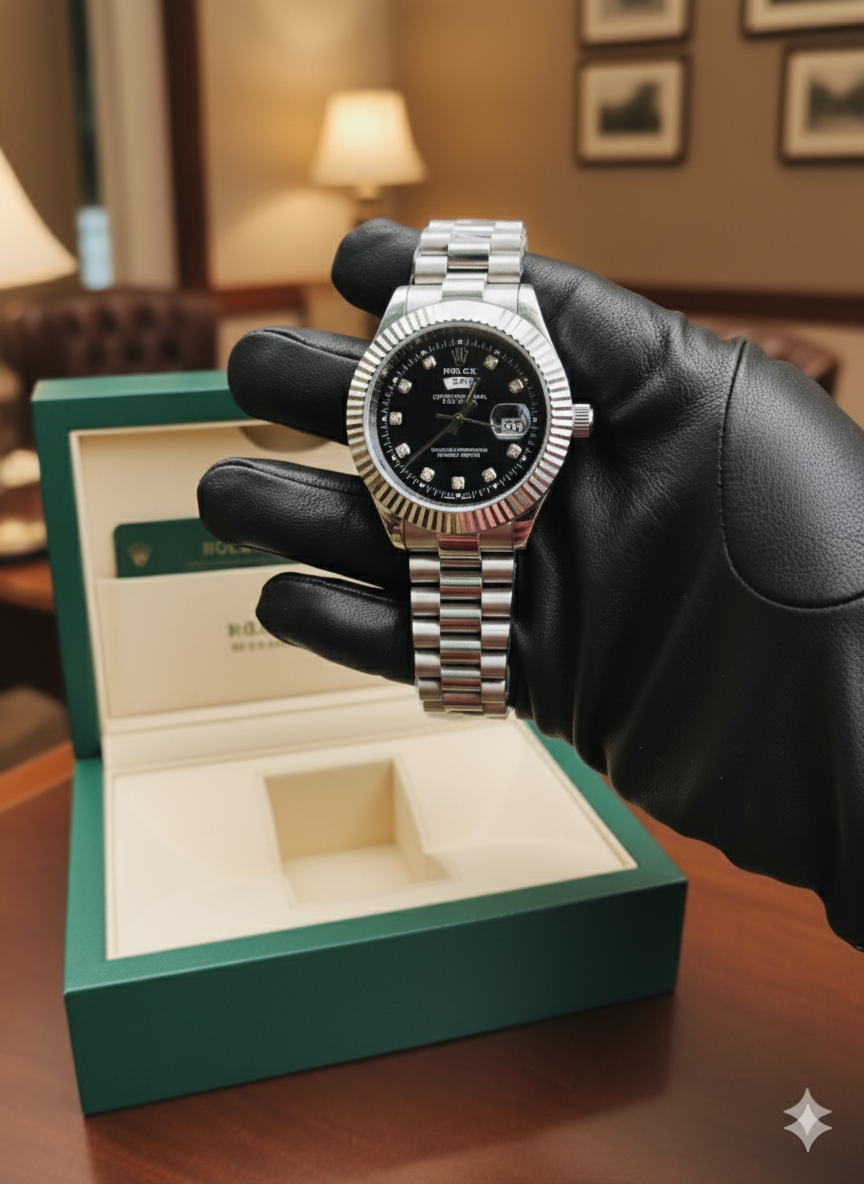 Rolex Oyster Perpetual Date & Day Black Dial
