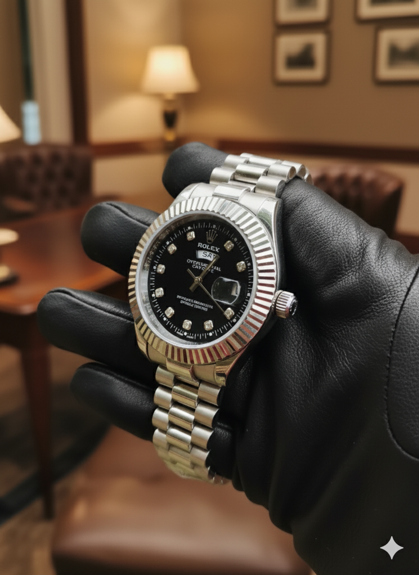 Rolex Oyster Perpetual Date & Day Black Dial