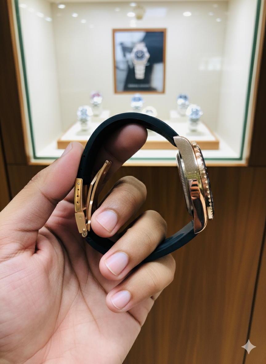 Rolex Yatch Master (silicone straps) Golden