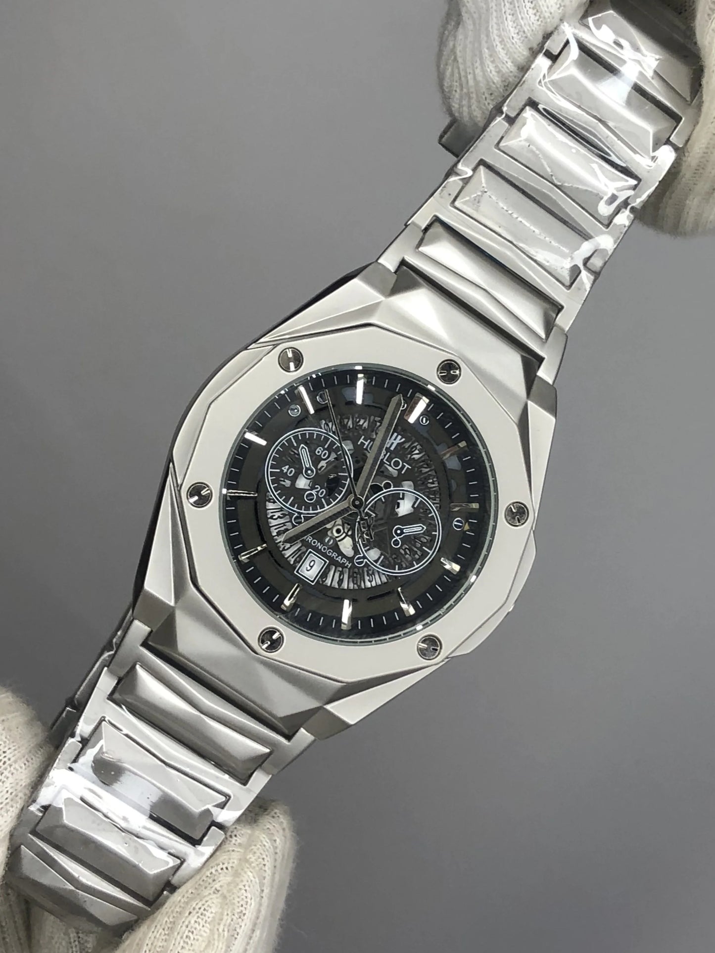 Hublot Diamond Cut Skeleton Watch