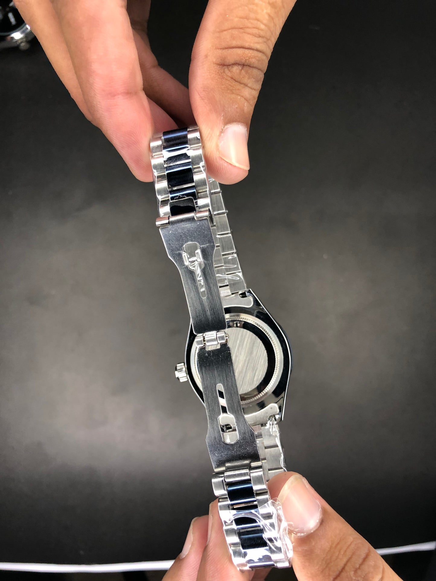 Rolex Two Tone Ladies Watch Blue Dial