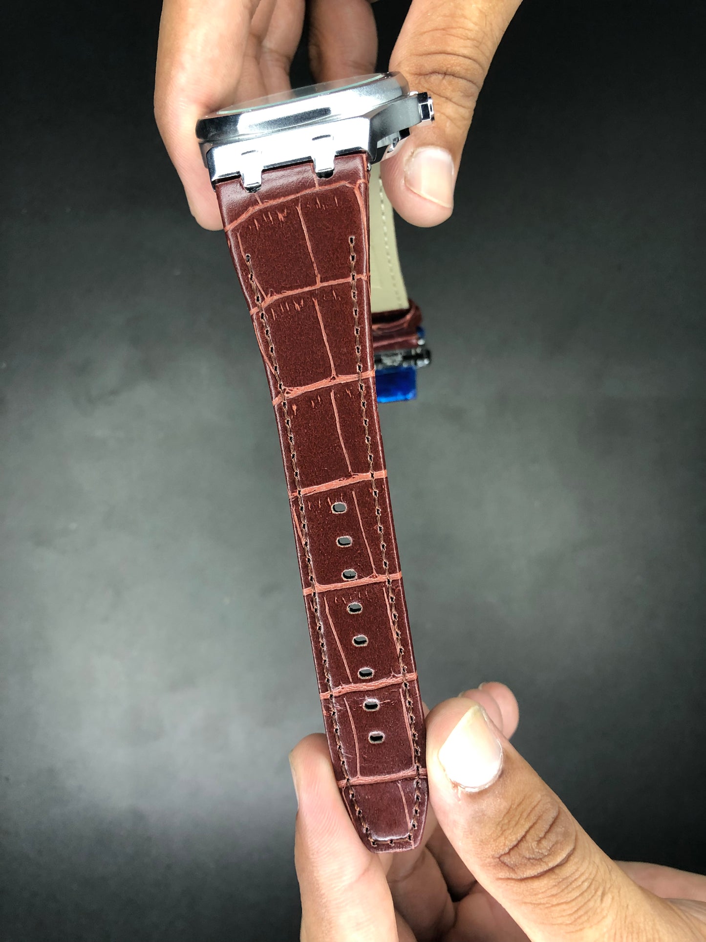AP Royal Oak Semi Auto Brown with White Dial
