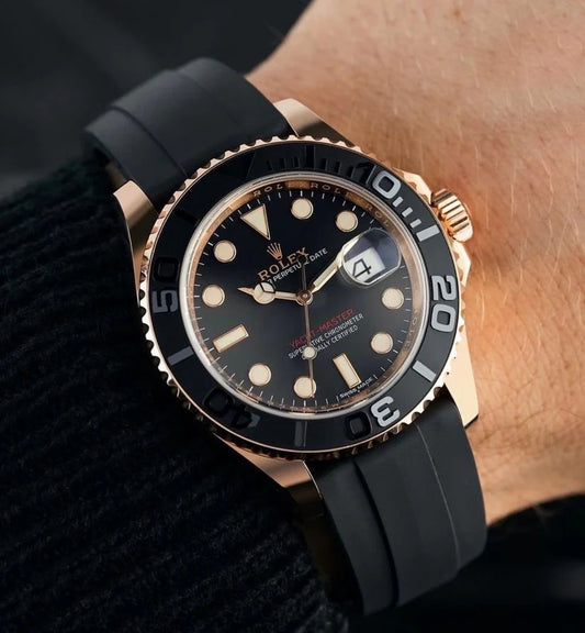 Rolex Yatch Master (silicone straps) Golden