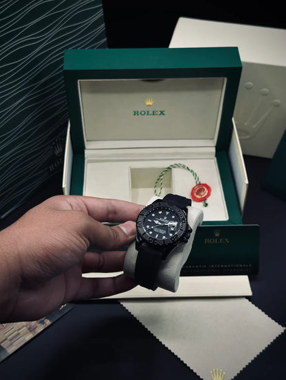 Rolex Yatch Master (silicone straps) Black