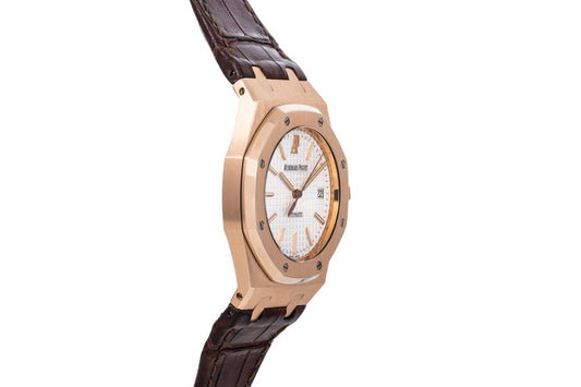 AP Royal Oak Semi Auto Brown white Dial