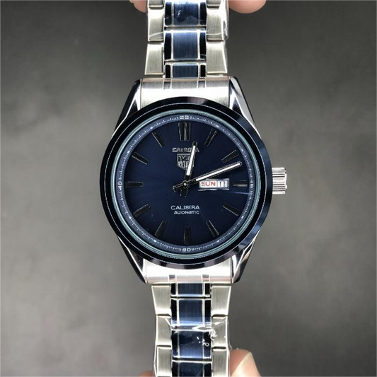 Carrera Calibre5 Automatic Silver Blue with Blue Dial
