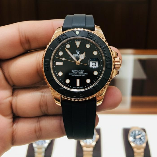 Rolex Yatch Master (silicone straps) Golden