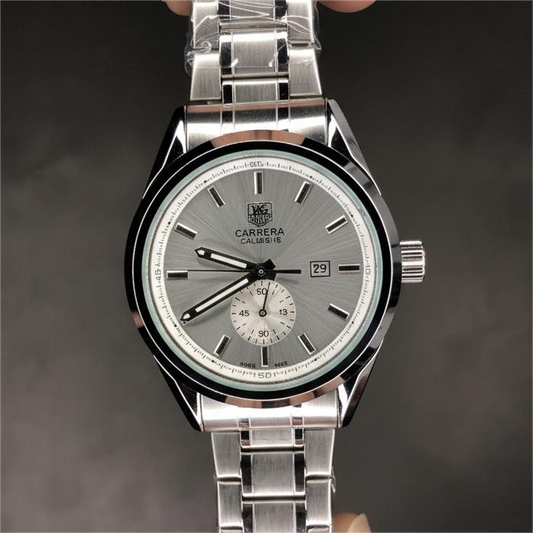 Carrera Calibre5 Automatic Silver White Dial