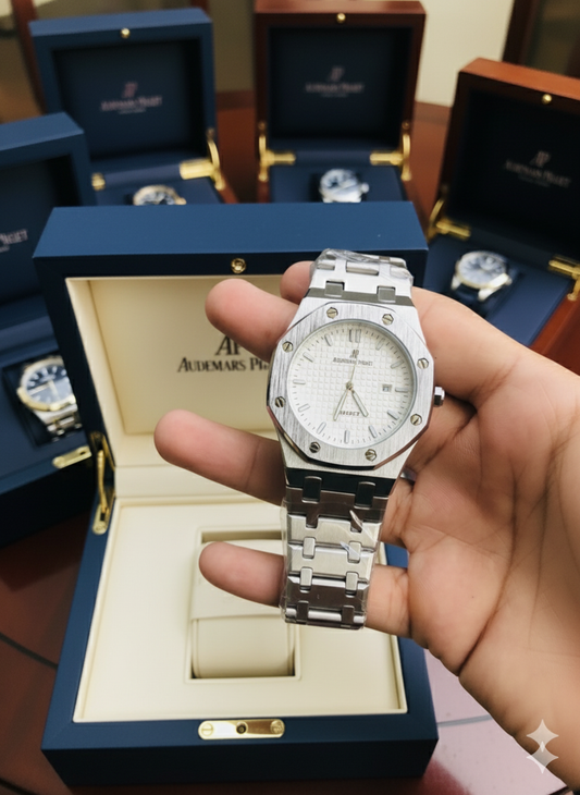 Audemars Piguet Royal Oak Silver With White Dial