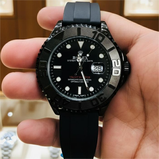 Rolex Yatch Master (silicone straps) Black