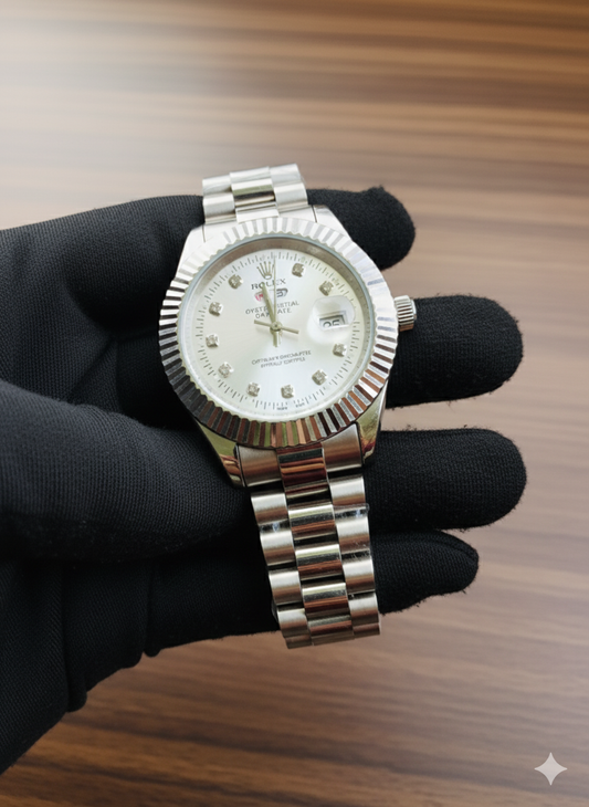Rolex Oyster Perpetual Date & Day White Dial