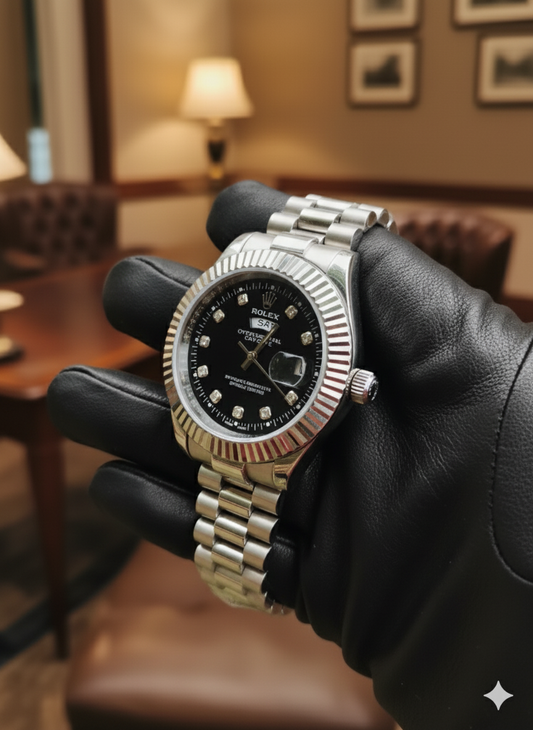 Rolex Oyster Perpetual Date & Day Black Dial