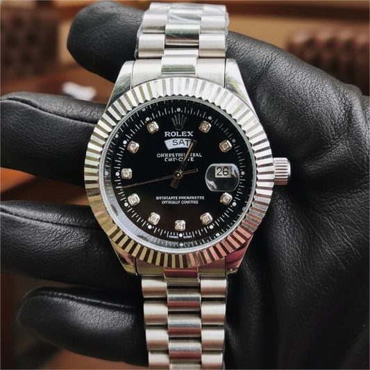 Rolex Oyster Perpetual Date & Day Black Dial