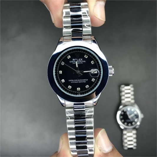Rolex Two Tone Ladies Watch Blue Dial
