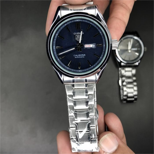 Carrera Calibre5 Automatic Silver Blue Dial