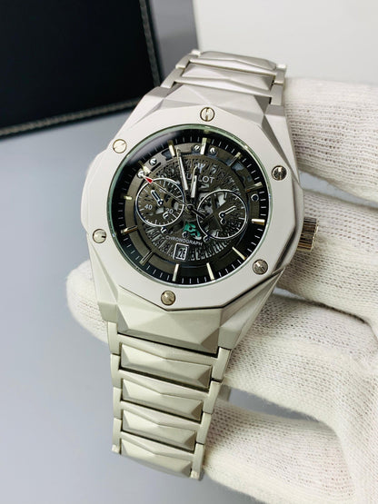 Hublot  Diamond Cut Skeleton Watch